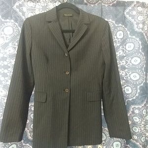 Tahari grey pinstripe blazer